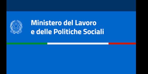 Banner del Ministero del lavoro e delle politiche sociali