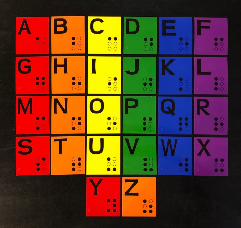 Alfabeto Braille a colori